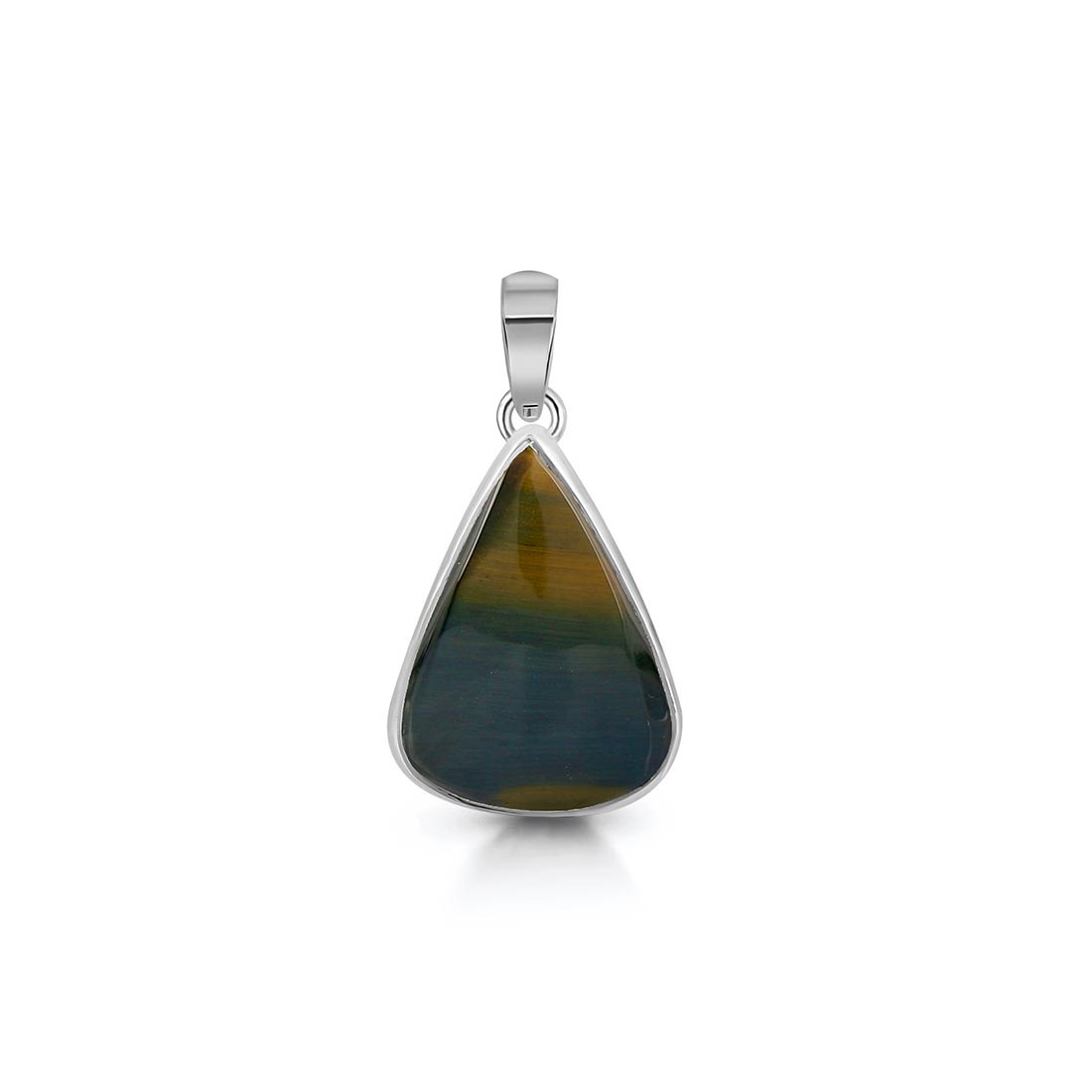 Blue Tiger Eye Pendant-(BTE-P-25.)